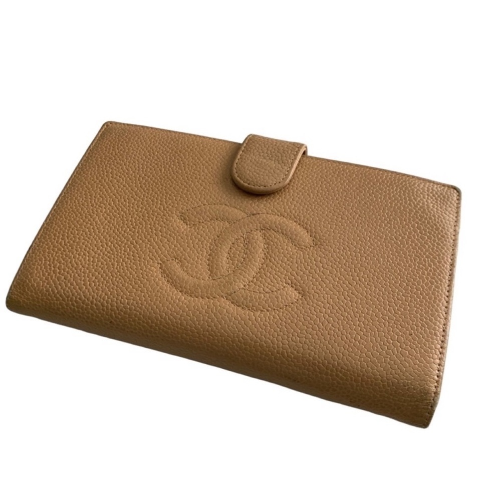Beautiful Vintage CHANEL Caviar CC Wallet with Dust Bag